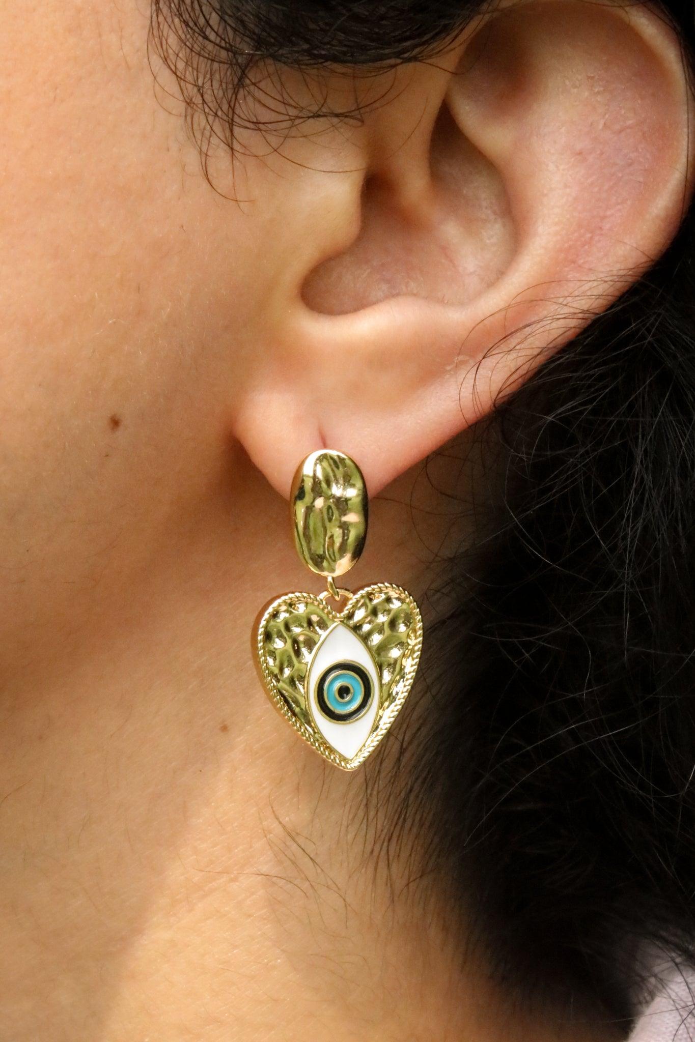 Evil Eye Drop Earrings - The M Jewelers